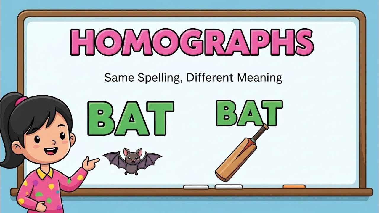 Homographs – Words having same spellings but different meaning (English pronunciation lesson)