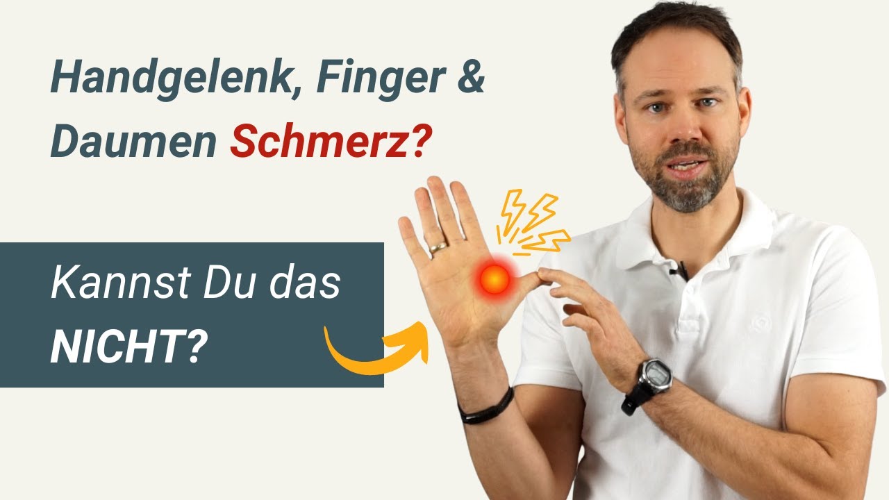 Schmerzen im Handgelenk: Handgelenks, Finger- und Daumensattelgelenksbeschwerden ➡️ Einfach erklärt!