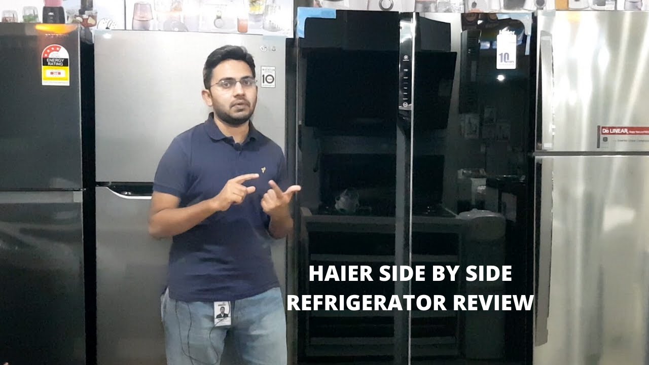 Haier Side By Side Refrigerator HRF-622IBG Glass Door Review | Pakref.com