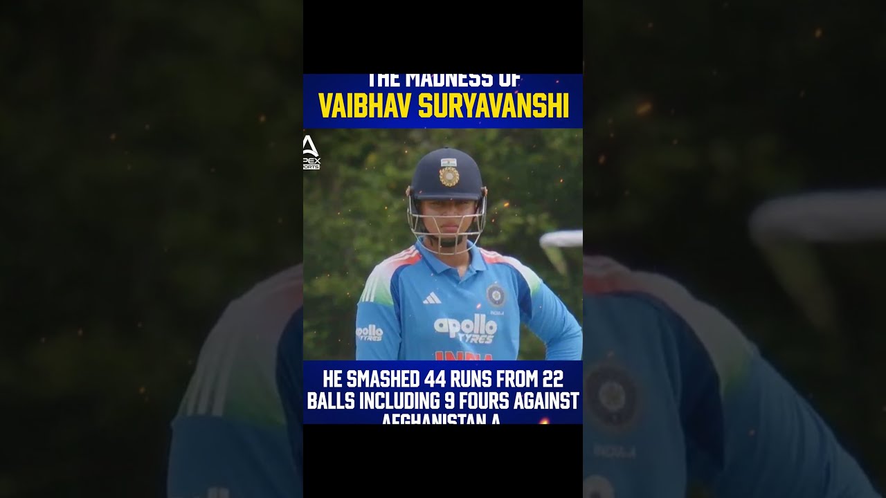 Pak media becoming fans of Vaibhav Suryavanshi 44 (22) today | Vaibhav Suryavanshi batting Pak react