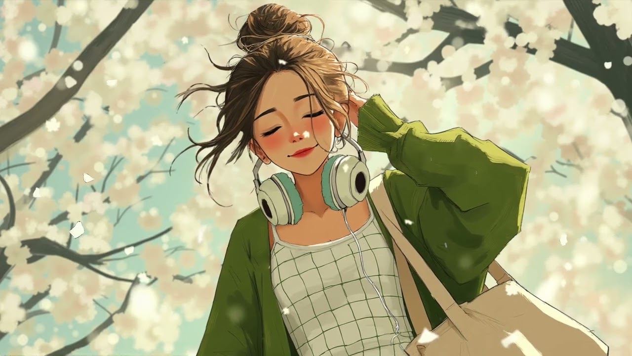Warm Spring Vibes 💮Gentle Chillhop Lofi for Happy & Positive Energy