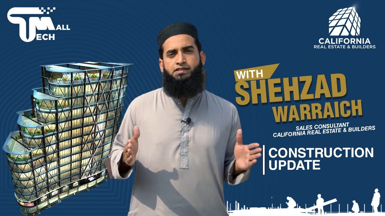 Tech Mall Bahria Town Karachi Construction update by California real estate and builders
