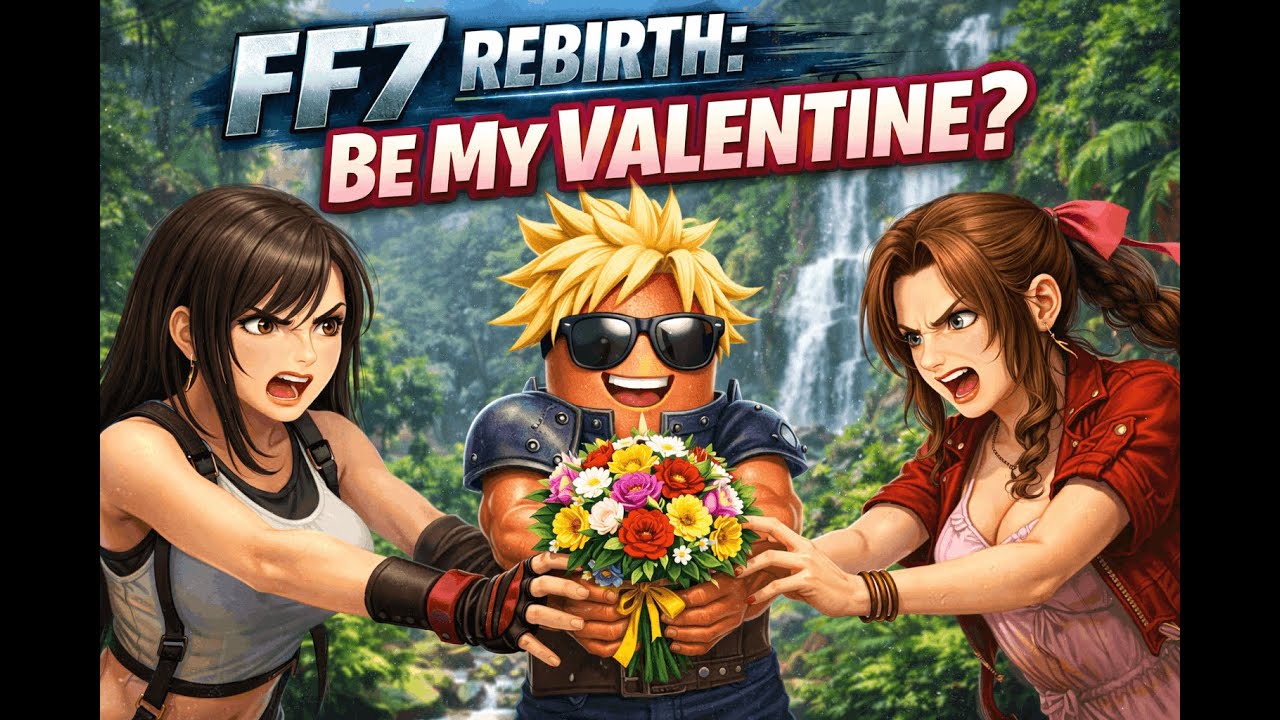 FF7 Rebirth Valentine Special 💘 Tifa vs Aerith… Who Gets the Flowers?!