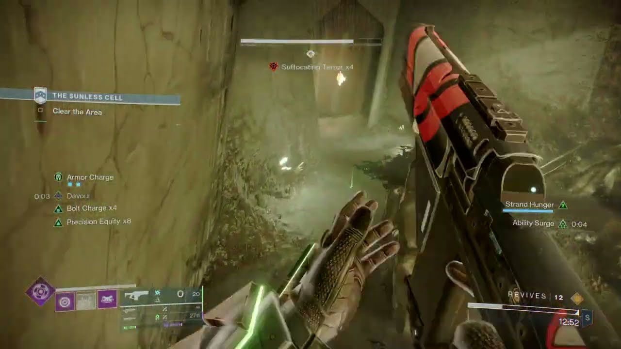 Destiny 2 Solo The Sunless Cell on Grandmaster with Void Sentinel Shield