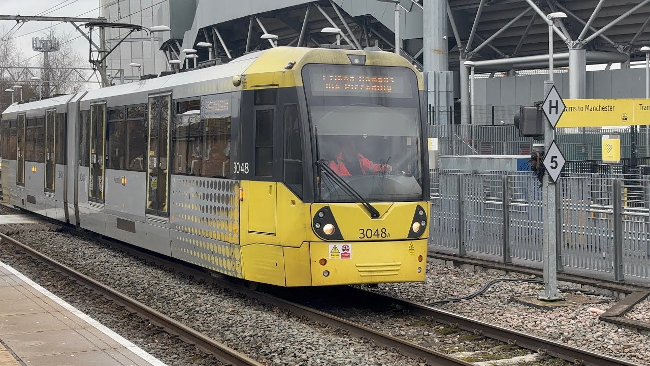 Tram-Spotting At Old Trafford (16.2.25) | Manchester MetroLink