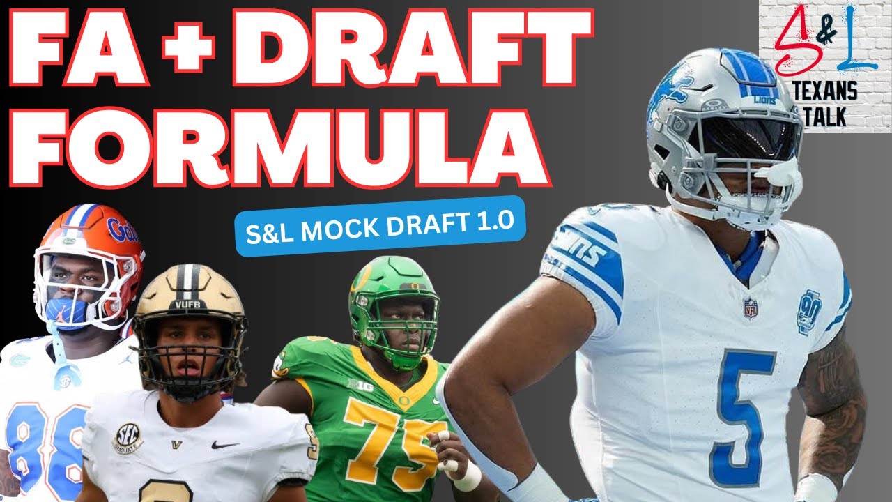 The State Of The Texans Offseason FORMULA! S&L Mock Draft 1.0!