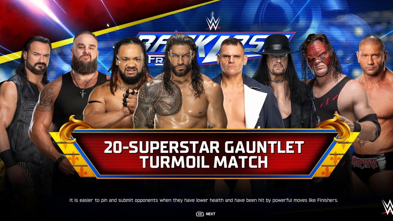 WWE 2K25 - Superstar Gauntlet Match in Backlash