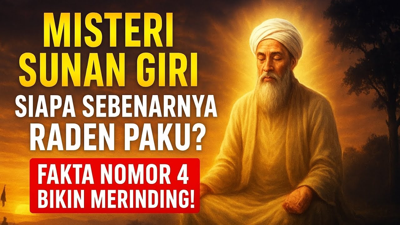 MISTERI SUNAN GIRI: SIAPA SEBENARNYA RADEN PAKU? FAKTA NOMOR 4 BIKIN MERINDING!