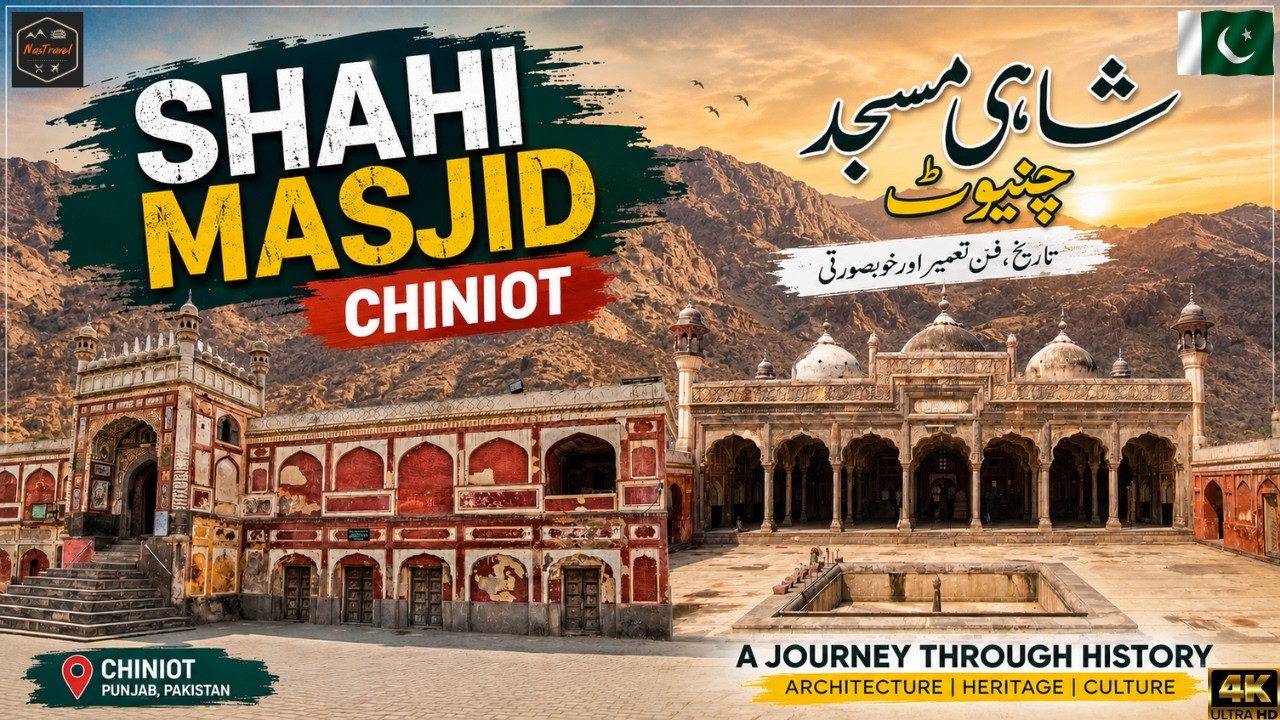 Shahi Masjid Chiniot Stands as a Masterpiece of Mughal Architecture | Chiniot 🇵🇰#masjid #punjab 