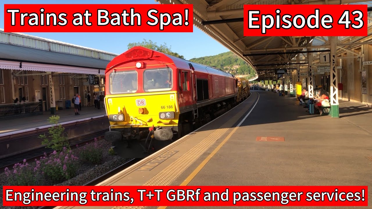 Trains at Bath Spa - 16/5/25 - Engineering Trains, T+T and Passenger