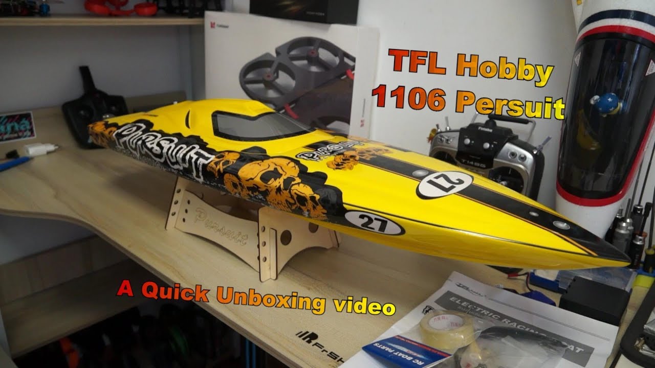 Unboxing TFL Hobby 1106 Persuit RC Speed Boat