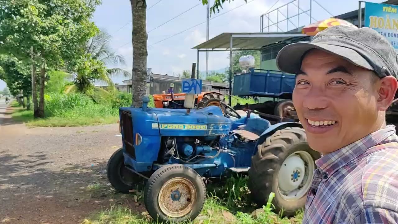 Ông chủ báo giá 5 chiếc máy cày dân dùng giá rẻ có kèm rờ moóc, số điện thoại trong phần mô tả.