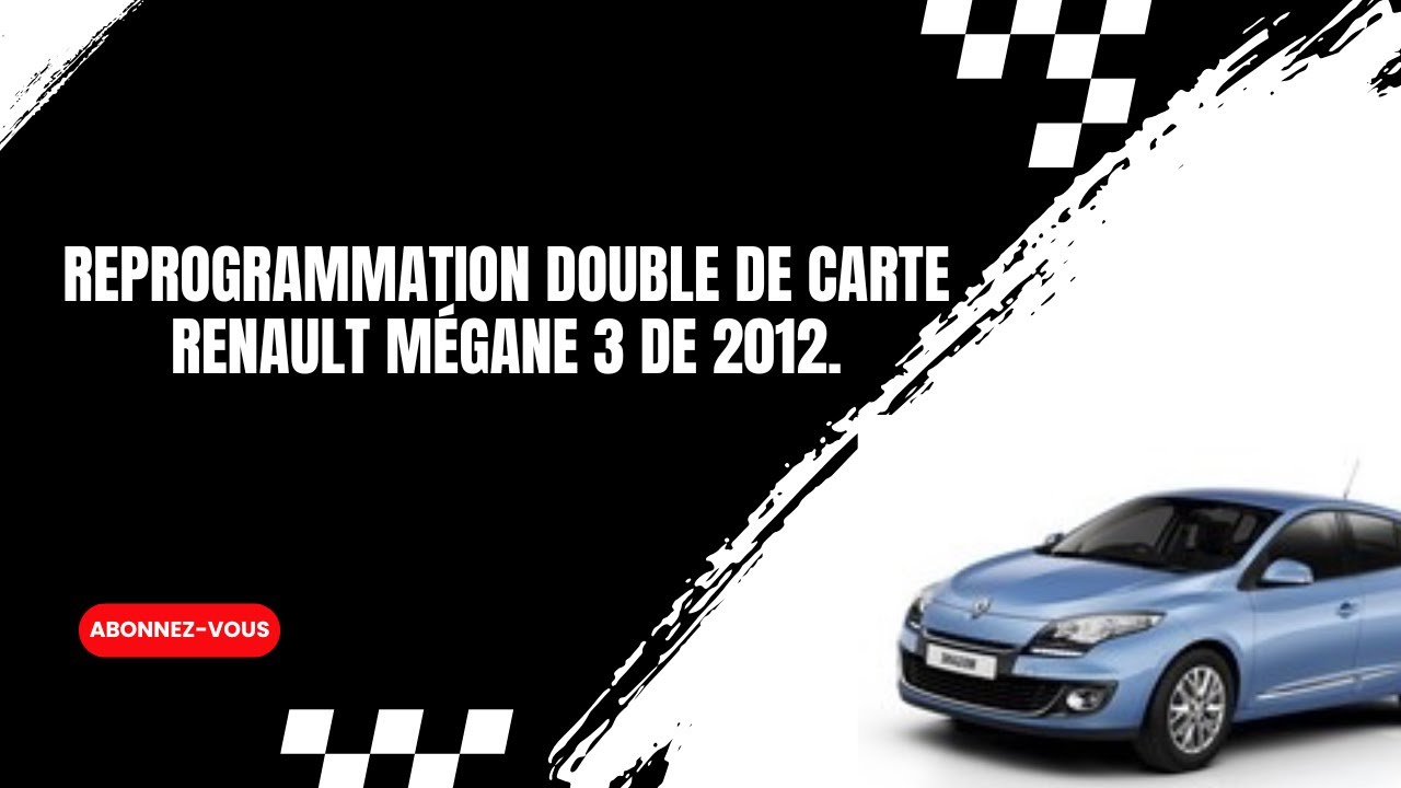 Programmation double de carte Mégane 3 de 2012 avec autel im508👌🏻