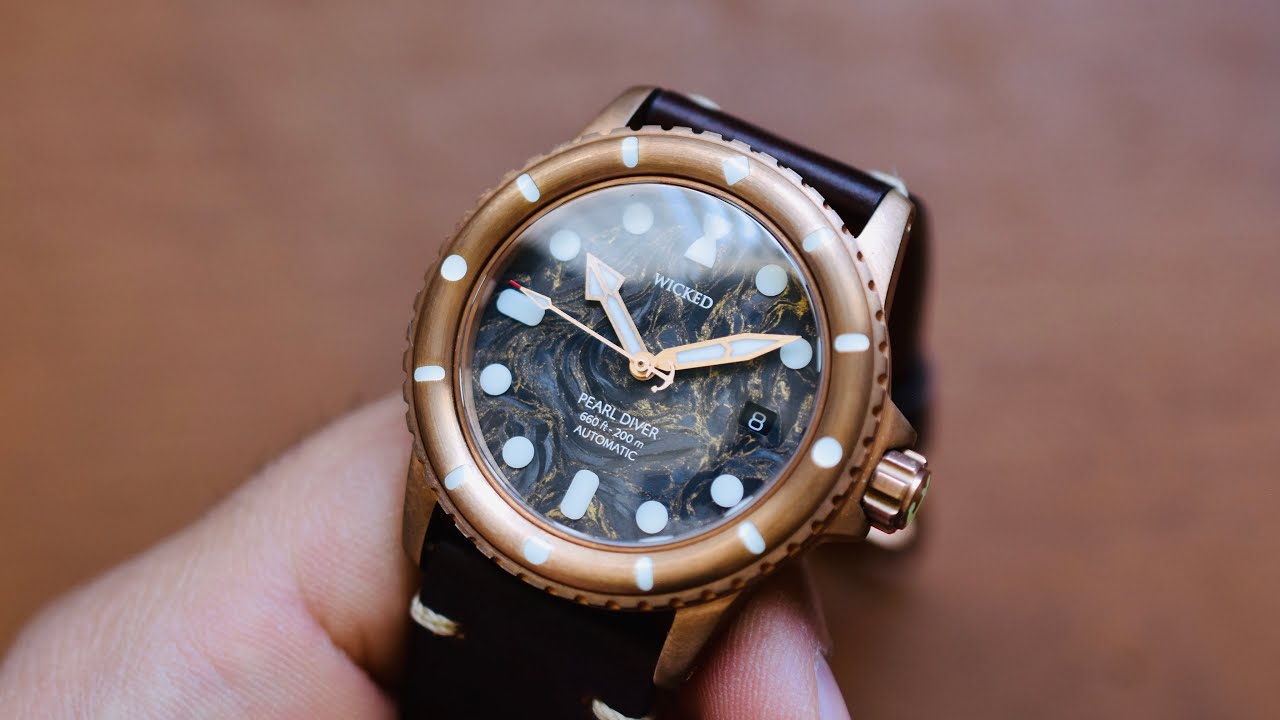 Wicked Watch Co. Swiss Made Bronze Pearl Diver w/ A WICKED Price Tag!