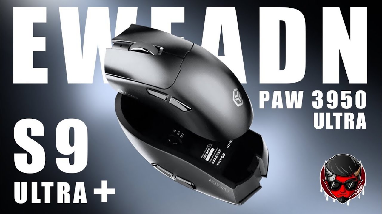 เมาส์ตัวท็อป สุดทางสายเกม รีวิว EWEADN S9 Ultra+ เซนเซอร์ PAW3950 Ultra EWEADN S9 Gaming Mouse