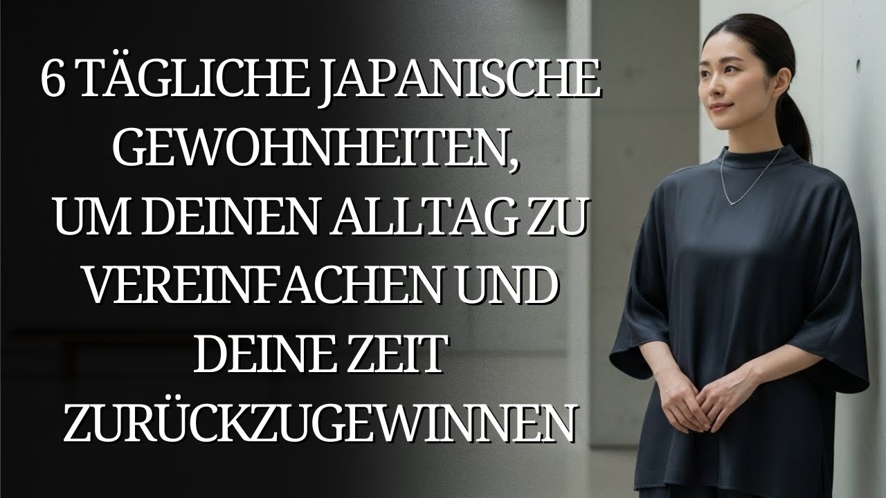 6 tägliche japanische Gewohnheiten, um deinen Alltag zu vereinfachen und deine Zeit zurückzugewinnen