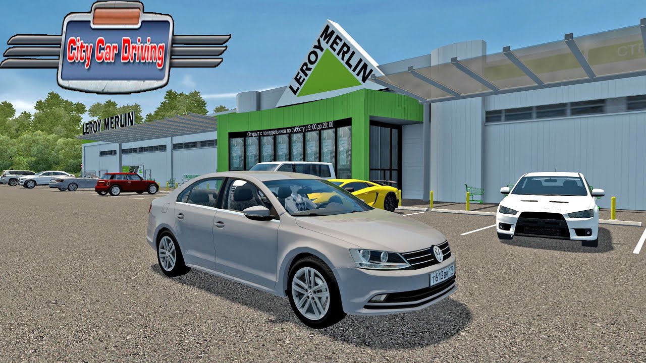 ЛЕРУА МЕРЛЕН ОТКРЫЛСЯ В ГОРОДЕ - City Car Driving + Logitech G29