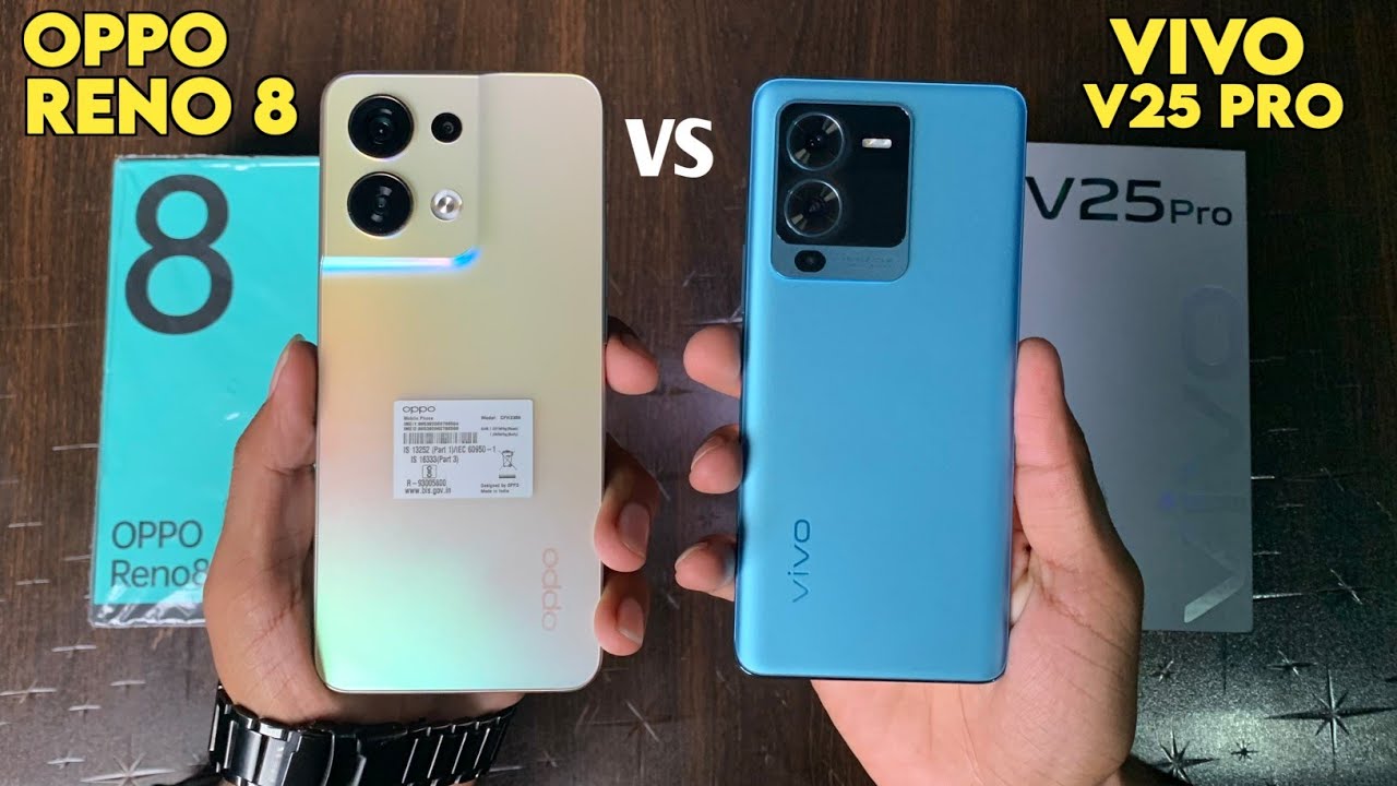 Vivo V25 Pro 5G Vs Oppo Reno 8 5G Full Comparison | Camera, Battery and Speed Test !