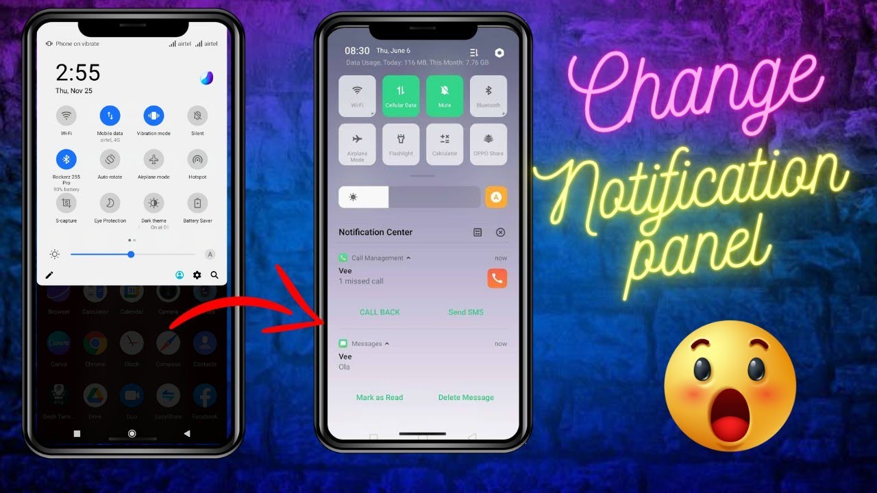 🔥Change Notification Panel❗️❗️MiUi Control center | Custom Notification bar in Tamil ❗️❗️