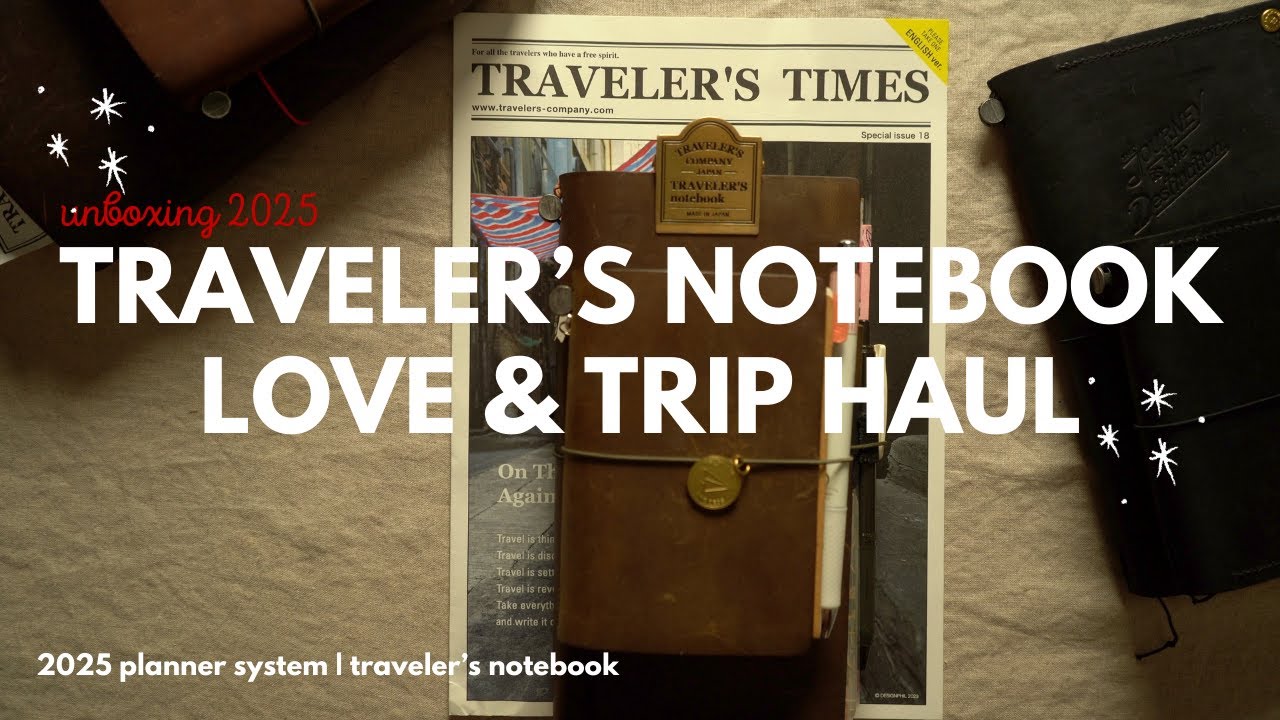 Traveler's Company 2025 Diary Love & Trip | Unboxing + Planner Chat