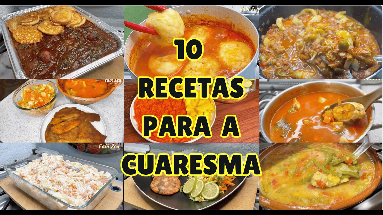 ✅️10 Recetas de Cuaresma y super faciles y deliciosas