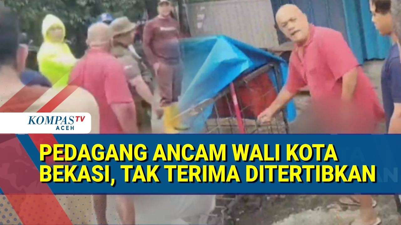 Pedagang Es Kelapa Ancam Wali Kota Bekasi saat Penertiban Lapak