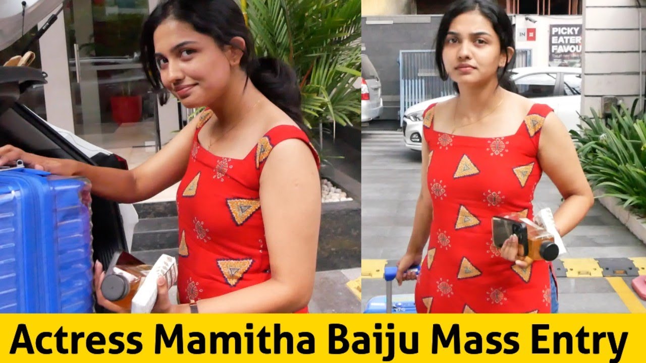 Actress Mamitha Baiju Mass Entry for പ്രണയ വിലാസം Movie Promotion Shoot | Pranaya vilasam Movie