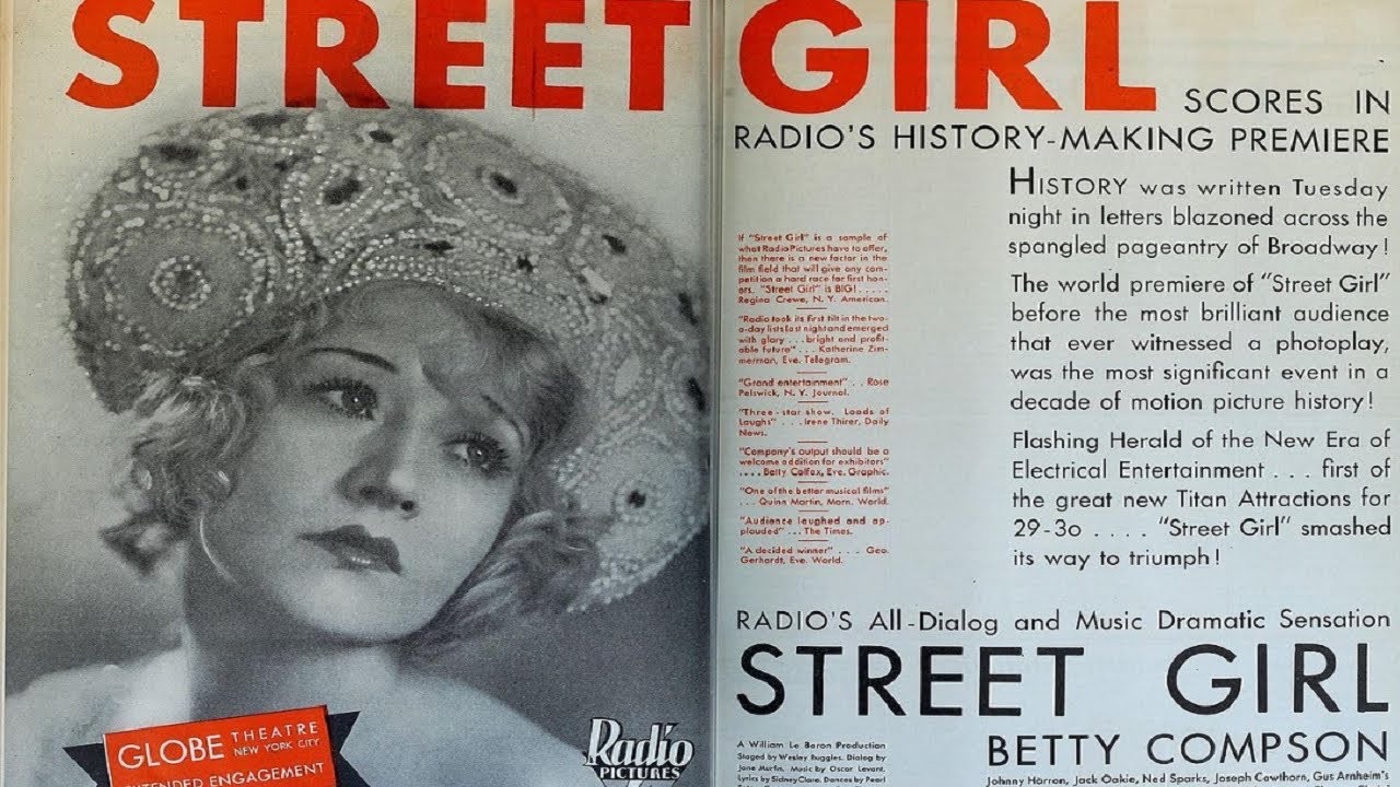 Street Girl (1929) Full Movie | Betty Compson, John Harron, Jack Oakie