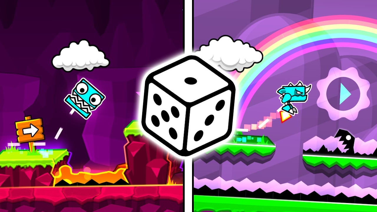 Geometry Dash, но УРОВНИ СЛУЧАЙНЫЕ!