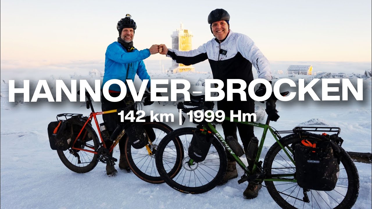 142 km - Hannover - Brocken! Winter-Ausfahrt mit den Ritchey Outback v2 + Redshift, Lupine, Ortlieb