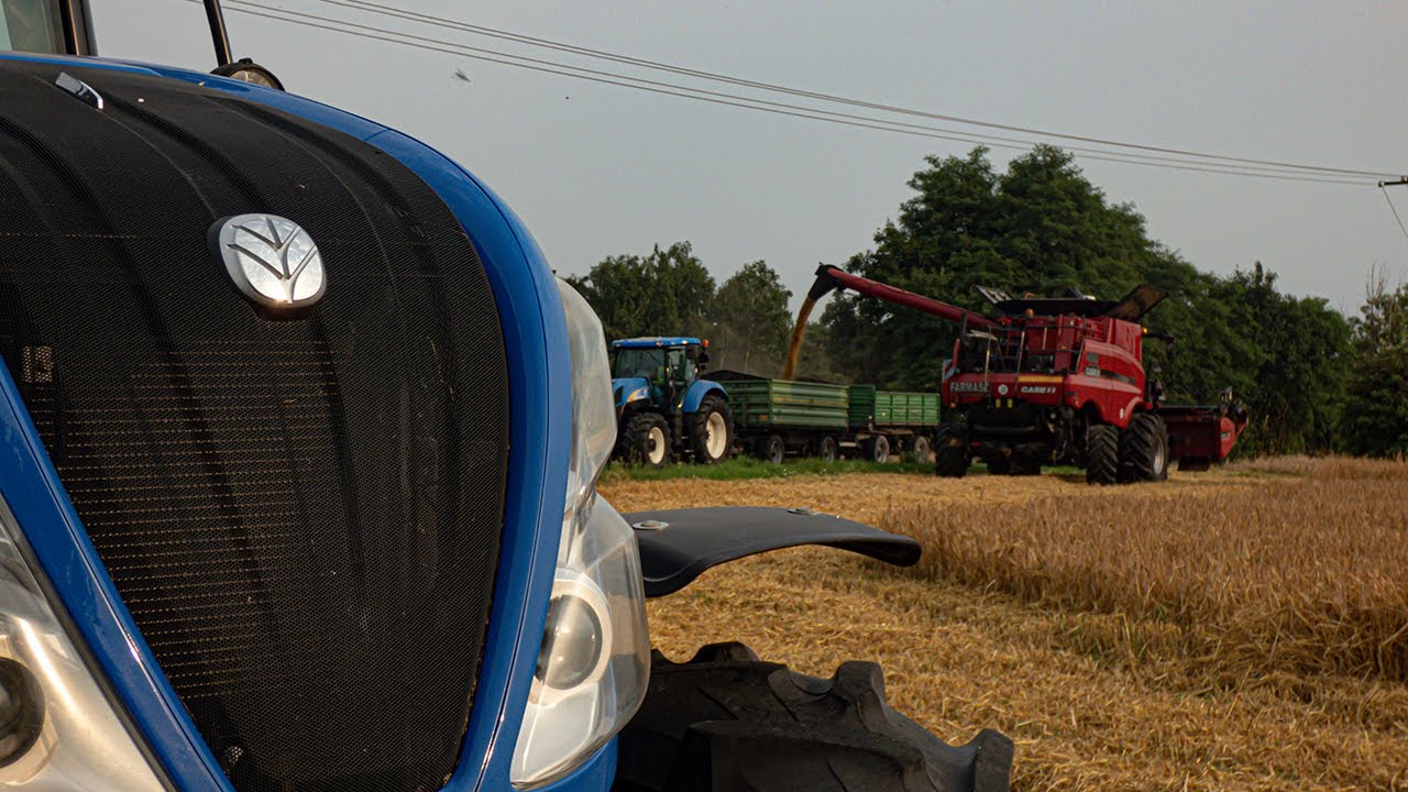 Żniwa jęczmienia ozimego 2021 !! 2x Nh & Case Axial Flow 5140 w akcji !! Gr Śmieszek