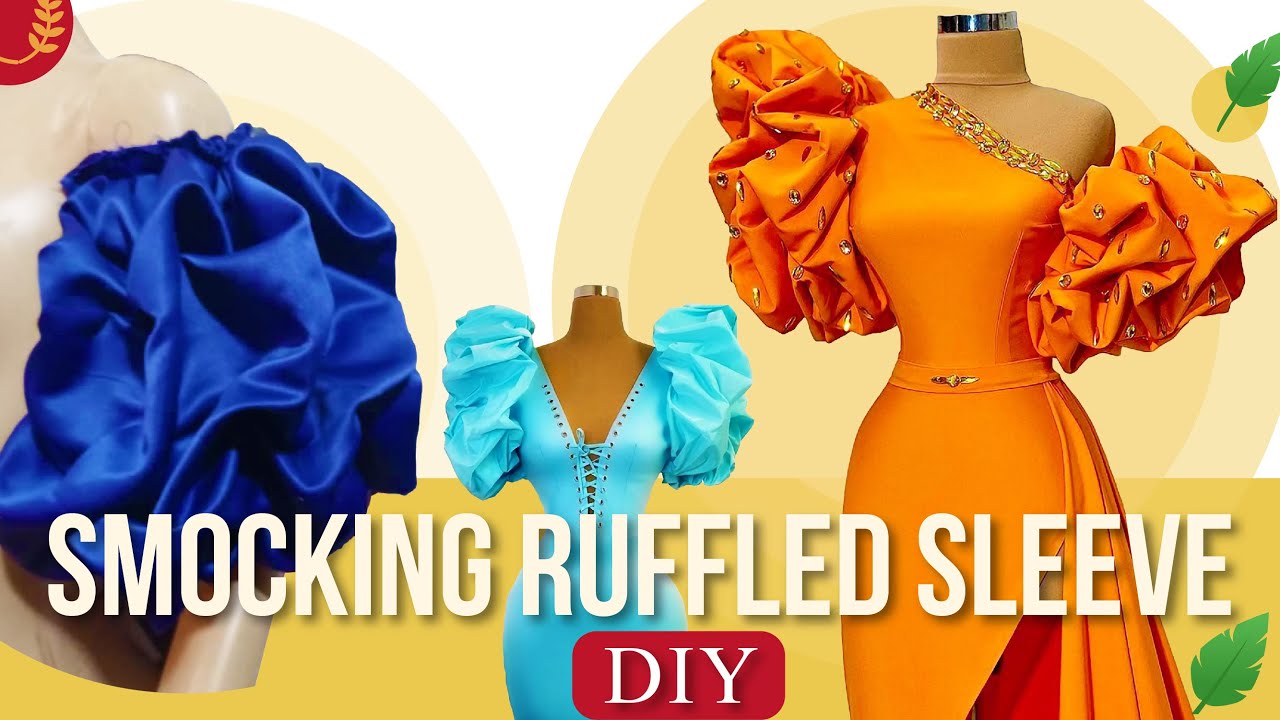 SMOCKING RUFFLE SLEEVE DIY | Ruffle Puff Sleeve Tutorial
