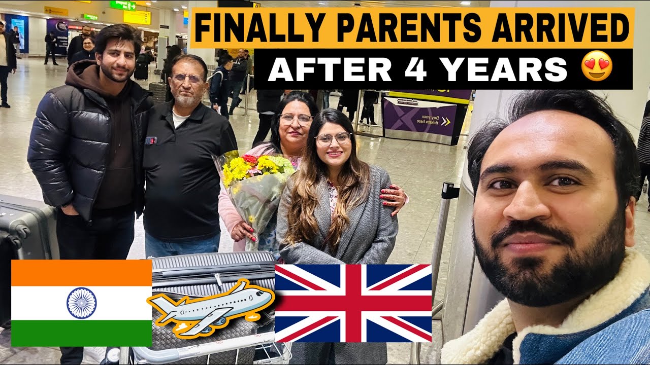 Finally Parents Arrived To The UK From INDIA | India To UK Visit | Indian Youtuber In England