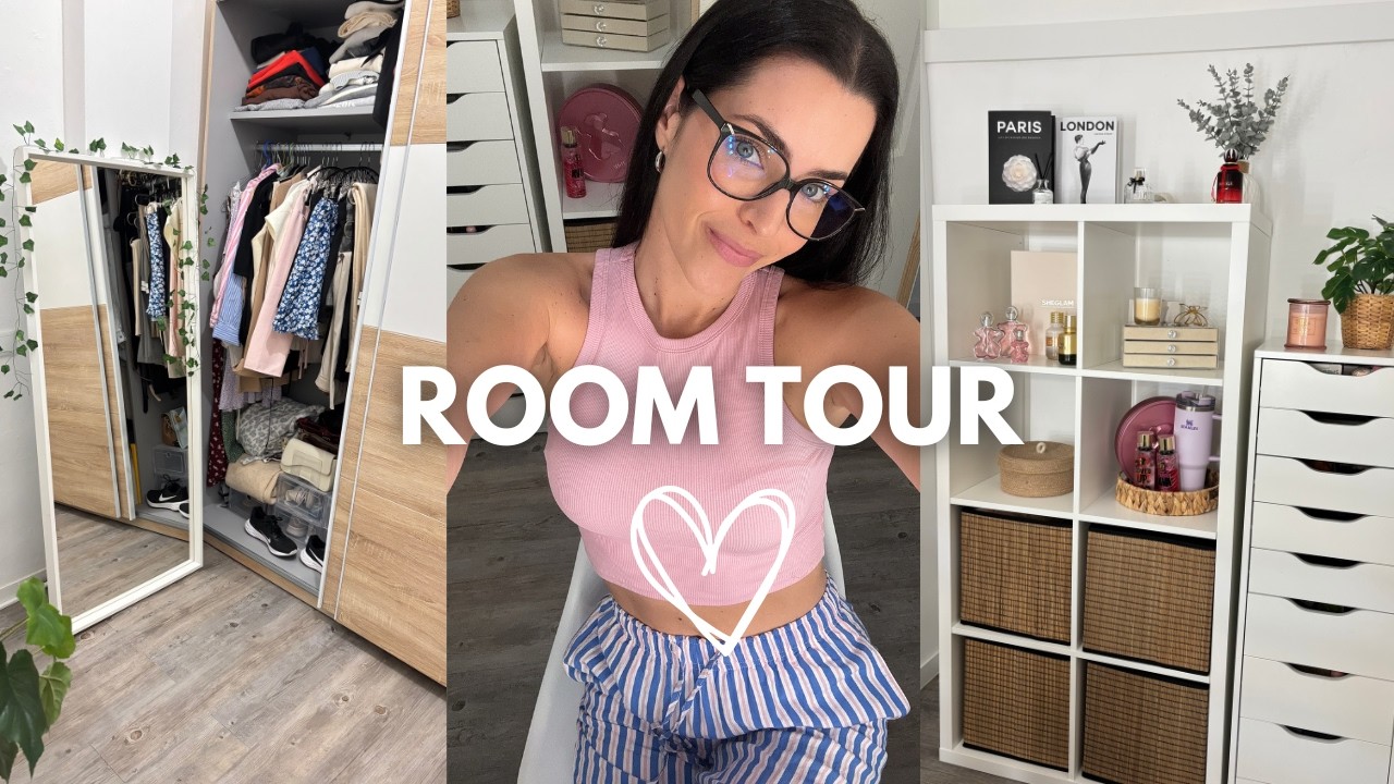 Mi ROOM TOUR 2025 por mi HABITACIÓN y VESTIDOR 🤫🏠 (Organización y Hábitos productivos)