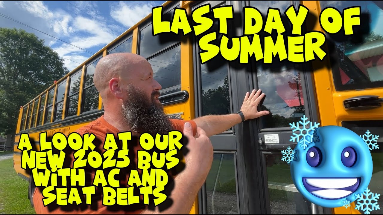 My Last Summer Day Before the First Day of School (School Bus Driver Life)