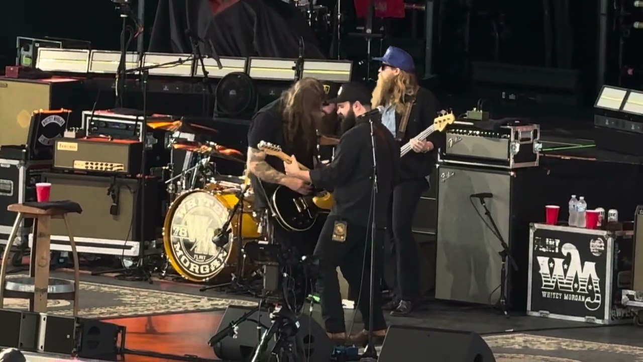 Whitey Morgan  ( New Song)  Down the Road to nowhere ￼ Michigan lotto amphitheater 7/6/24￼