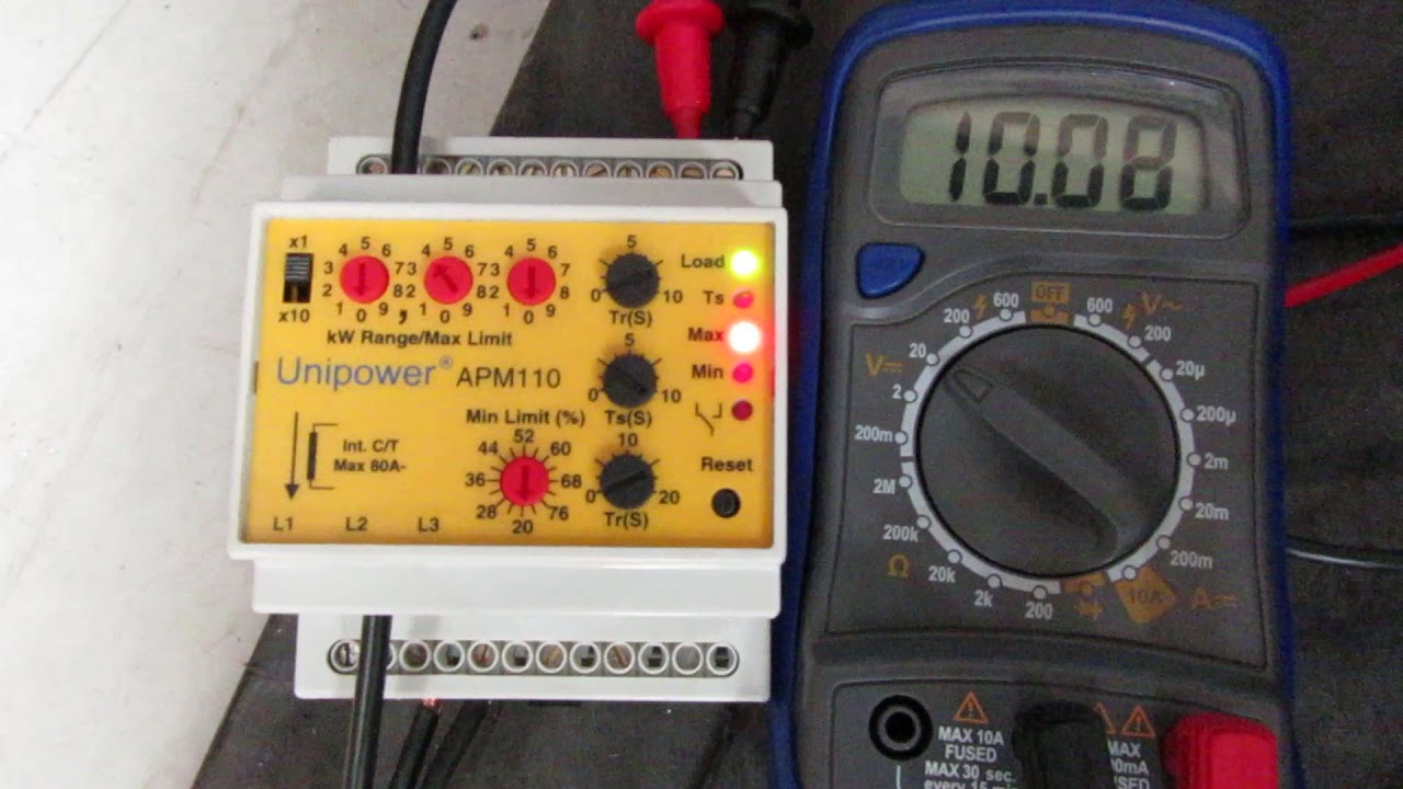Testing Unipower APM110 Motor Load Monitor