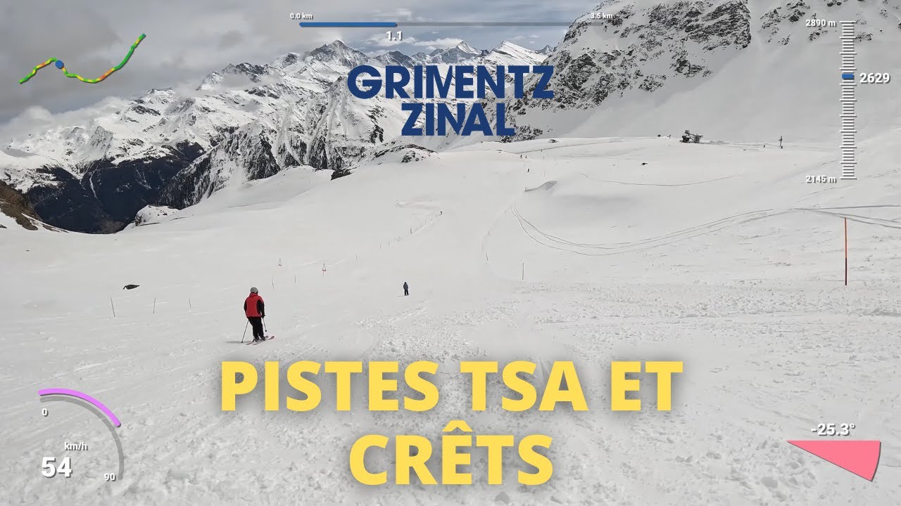 GRIMENTZ - PISTES TSA ET CRÊTS - GOPRO 4K