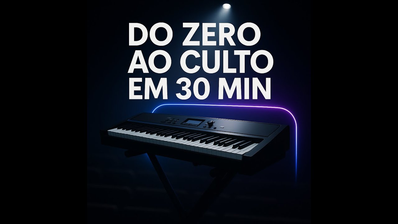 Aula 1 de Teclado - do ZERO à IGREJA em 30 MINUTOS