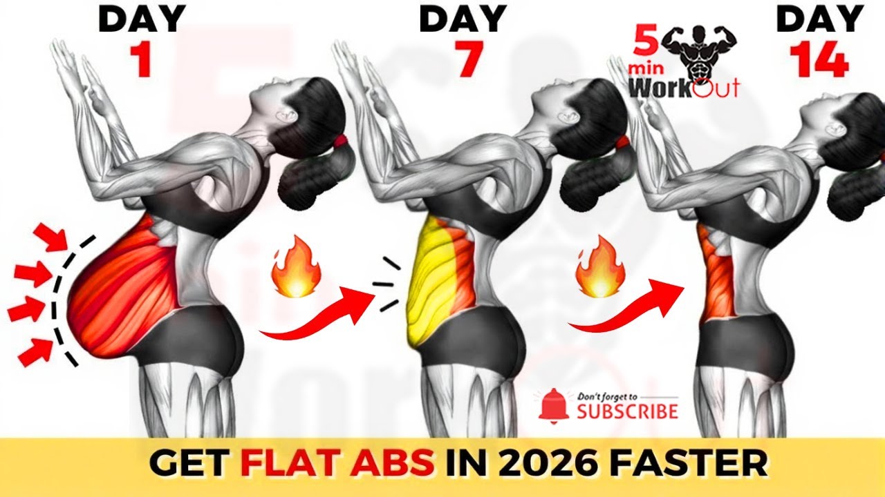 Get Flat Abs In 2026 By Doing This🔥30-Min Standing Exercises to Get a FLAT STOMACH Faster