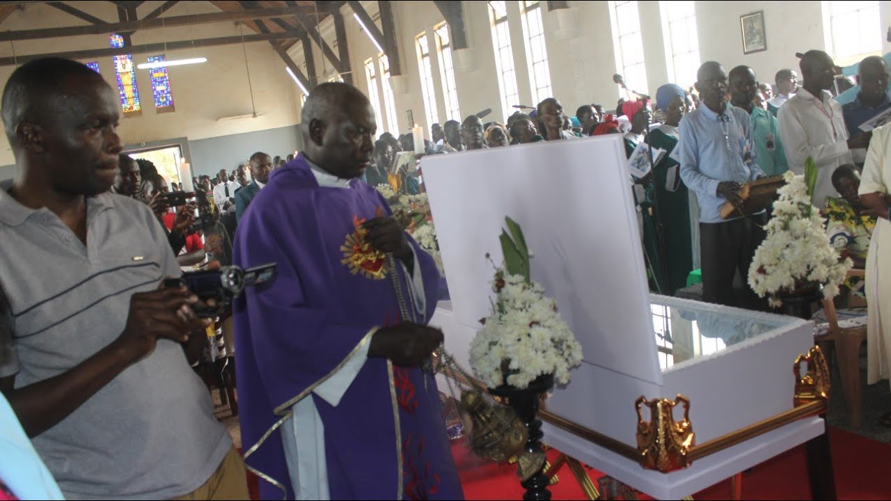 Somber mood as the body of Bishop Emeritus Wandera Erasmus arrives in Soroti