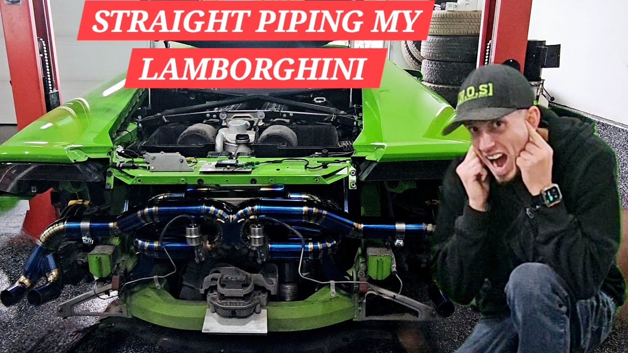 TITANIUM HMD EXHAUST INSTALL ON LAMBORGHINI HURACAN #review #lamborghini #titanium #hmd