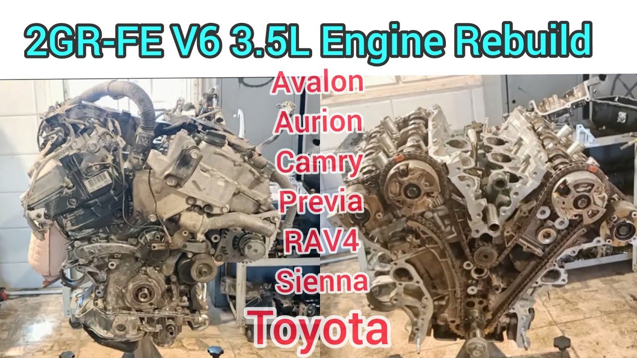 Part (2) 2GR-FE V6 3.5L Engine Rebuild Of Toyota Avalon
