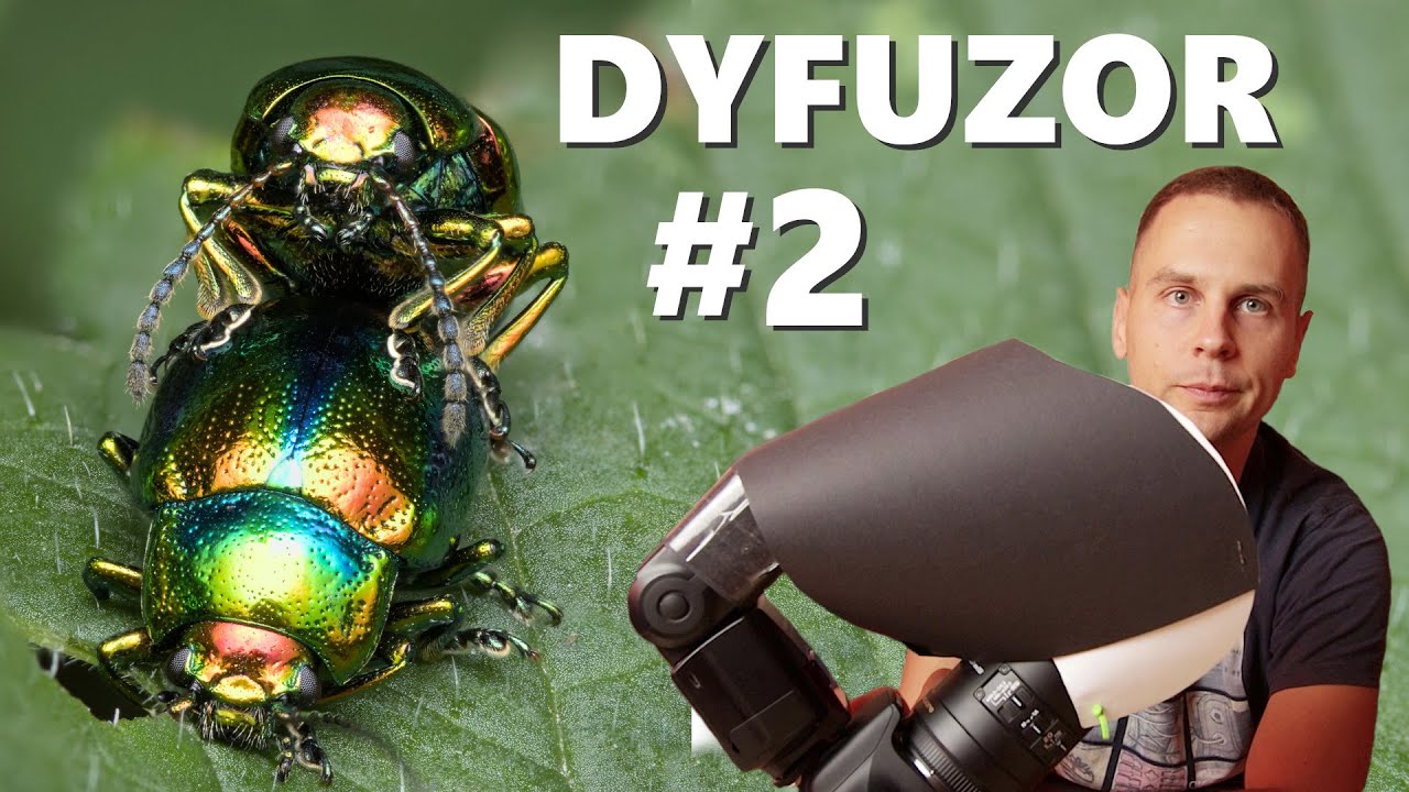 👽 DYFUZOR #2 na lampę błyskową do MAKROFOTOGRAFII - ZRÓB TO SAM.