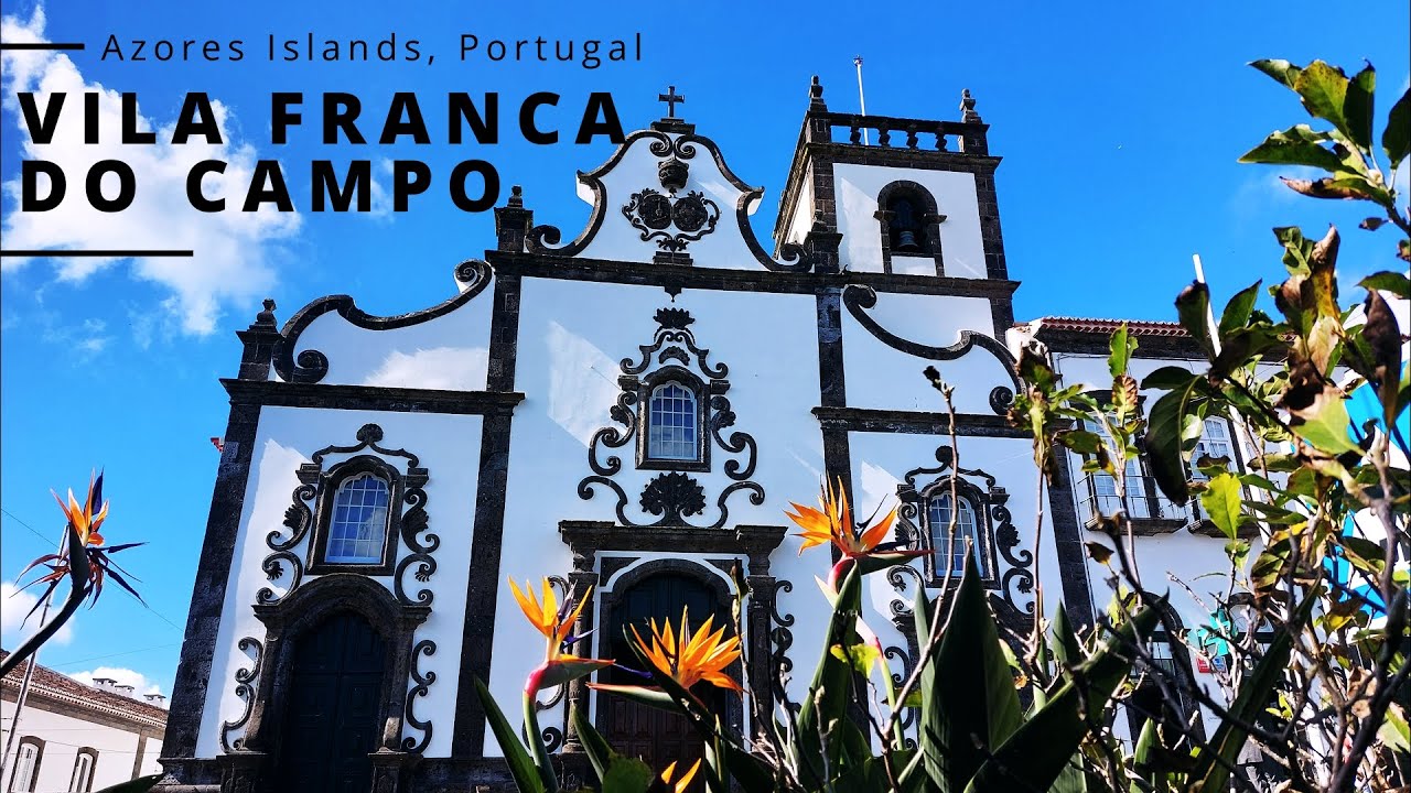 What to visit in Azores:  Vila Franca do Campo - drone flight DJI Mini 3 Pro in 4K