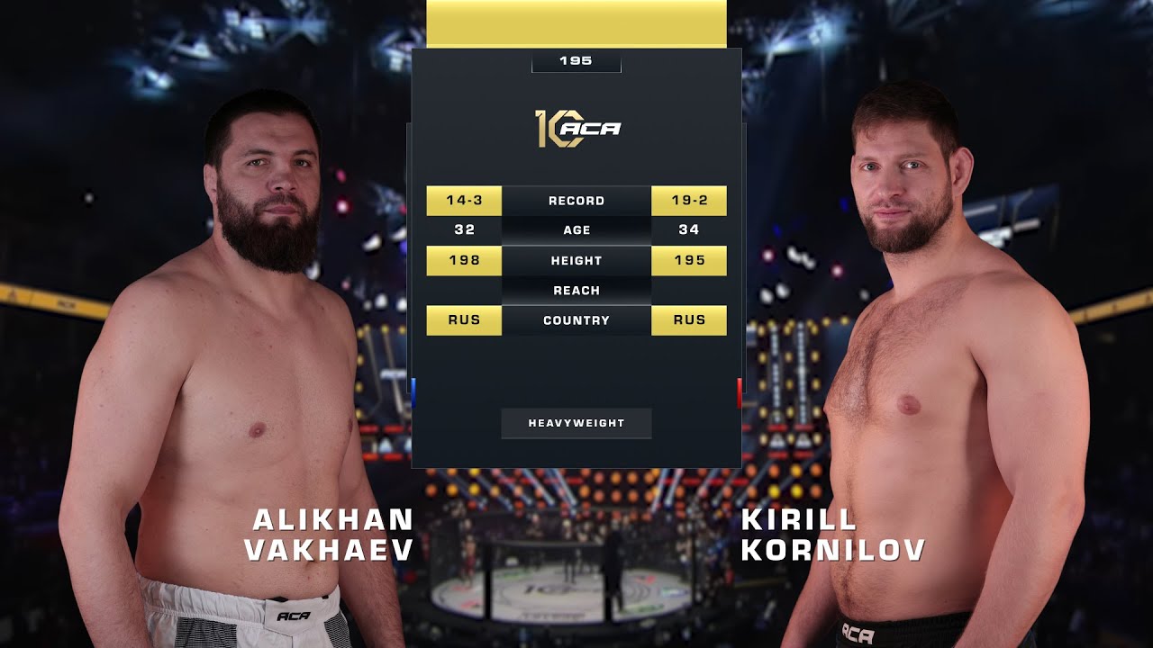 Алихан Вахаев vs. Кирилл Корнилов | Alikhan Vakhaev vs. Kirill Kornilov | ACA 195