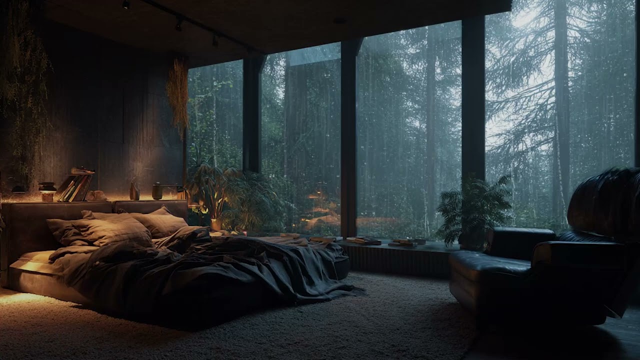 Relaxing Rainfall and Piano Sounds | Soothing Music for Deep Sleep and Stress Relief