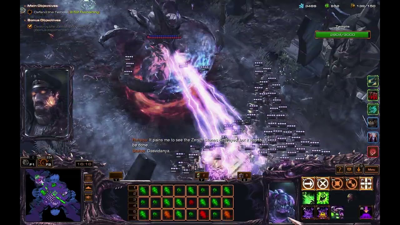 Starcraft 2 Brutal Coop Mutation Quick Killers: Temple Of The Past (Zagara: Scourge Queen)