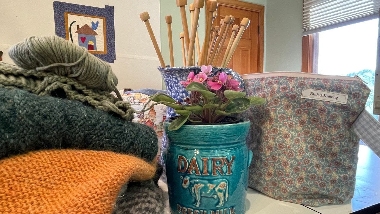 Faith & Knitting~Epi 40~On the Holy Mountain, 2 Cardis, 2 Shawls, and a Tee