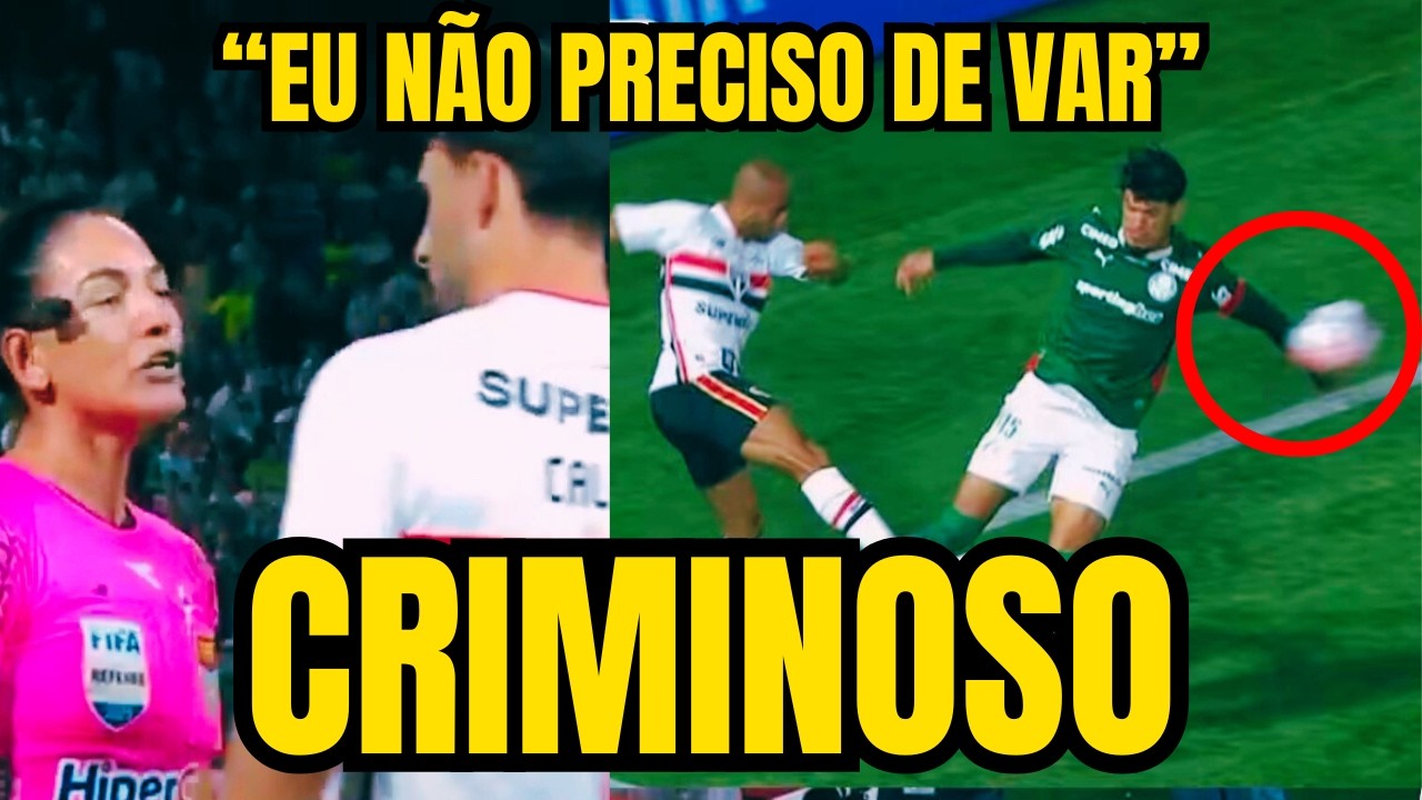 &ldquo;EU N&Atilde;O PRECISO DO VAR..EU VI DAQUI..&rdquo; A ACUSA&Ccedil;&Atilde;O CRIMINOSA PRA CIMA DA ARBITRA NO ERRO ESCANDALOSO